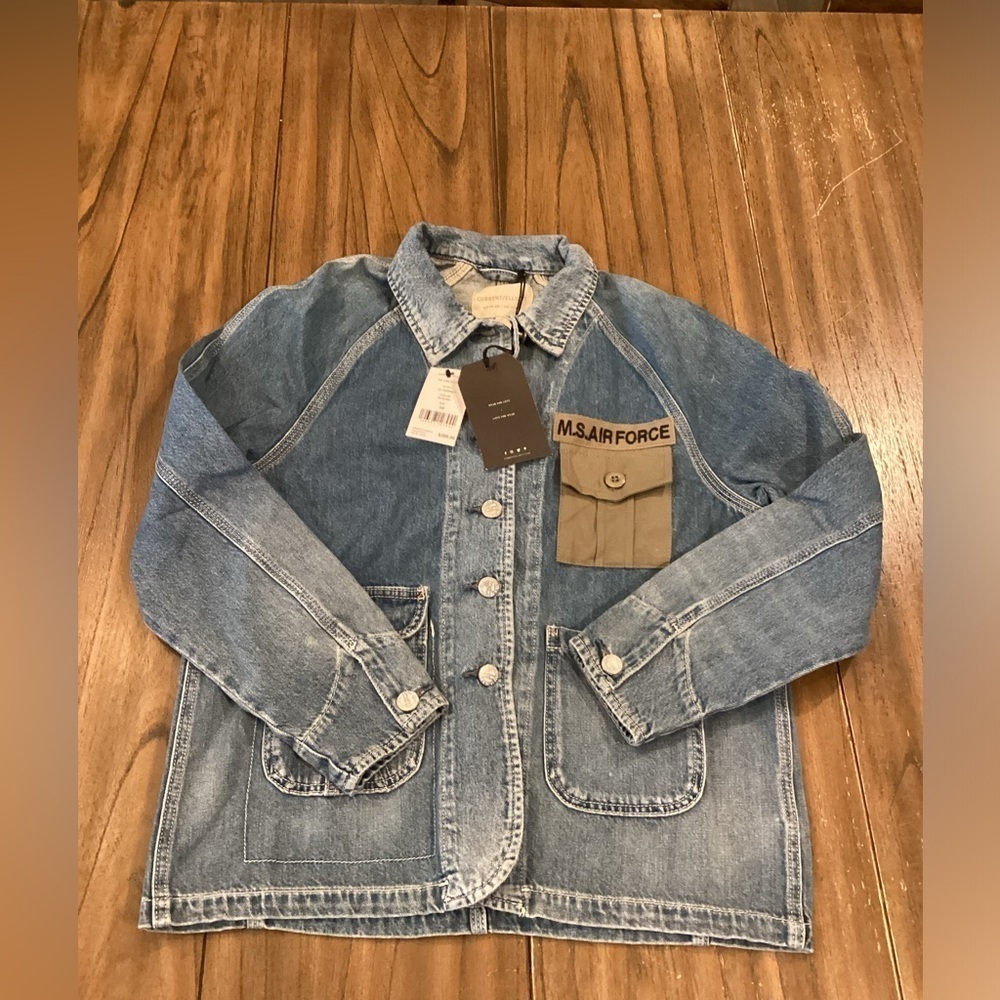 Revolve Current/Elliott The Liberator denim Jean jacket in Sublime xs nwt - Picture 2 of 10